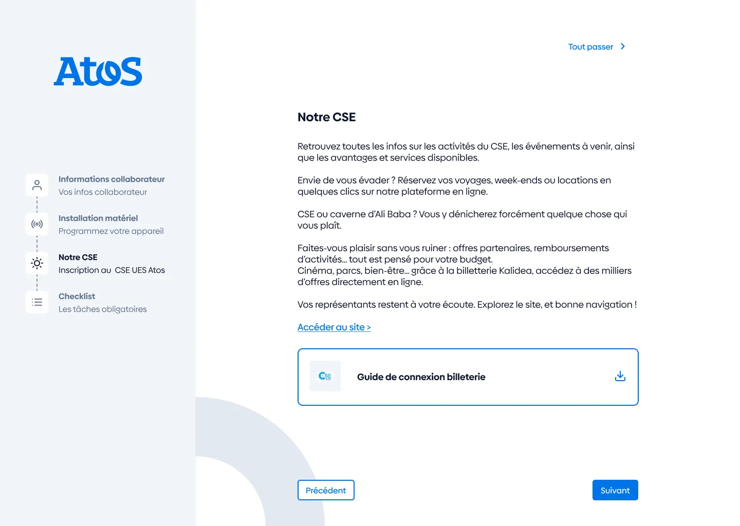 Parcours d’onboarding : l’inscription au CSE