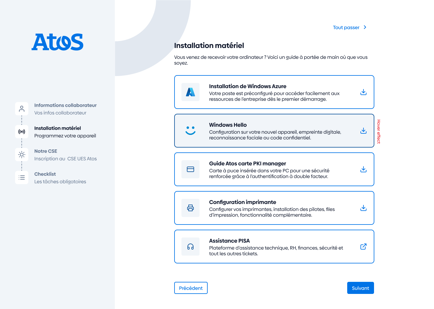 Le parcours d’onboarding