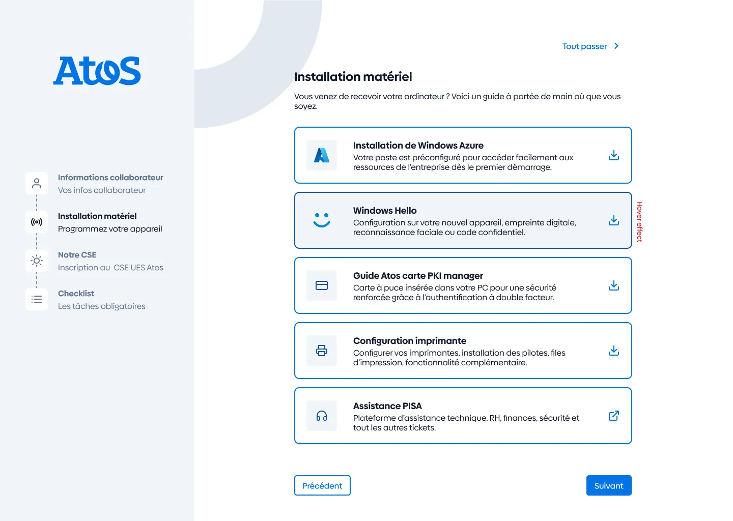 Parcours d’onboarding : l’installation du matériel