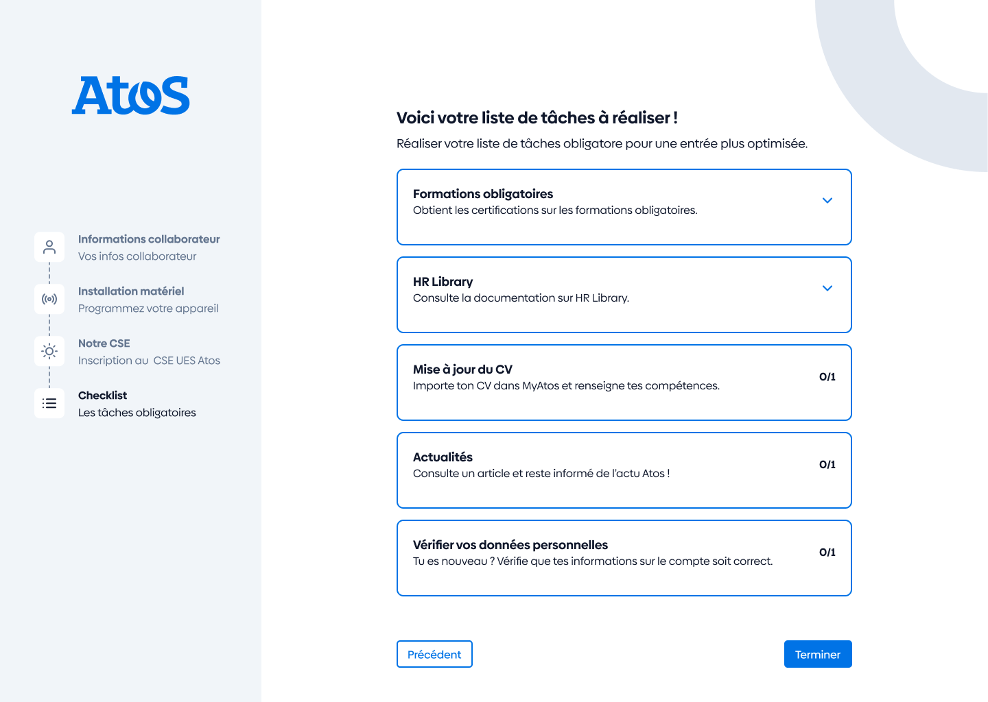 Le parcours d’onboarding