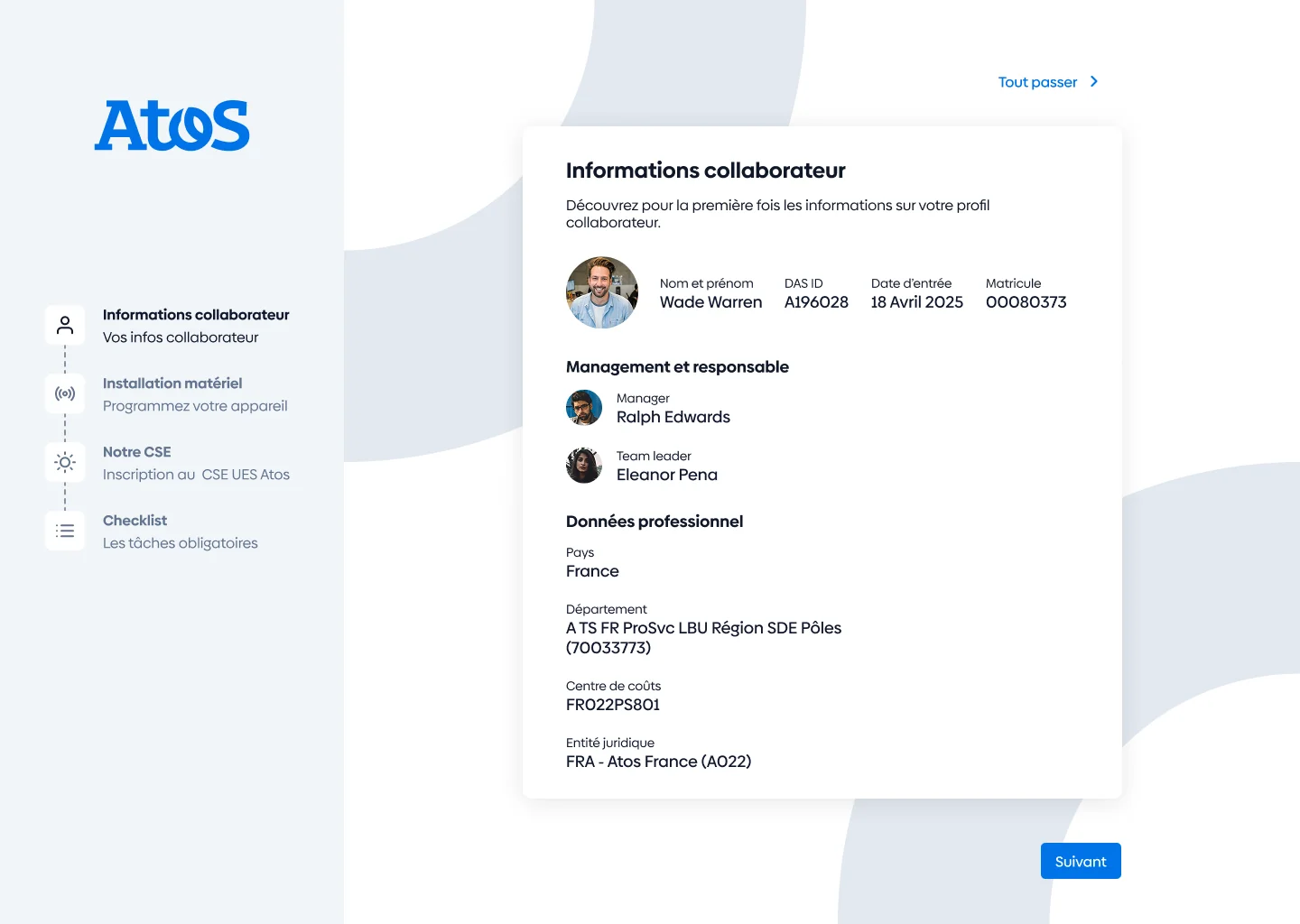 Parcours d’onboarding : le profil du collaborateur, son manager et son équipe