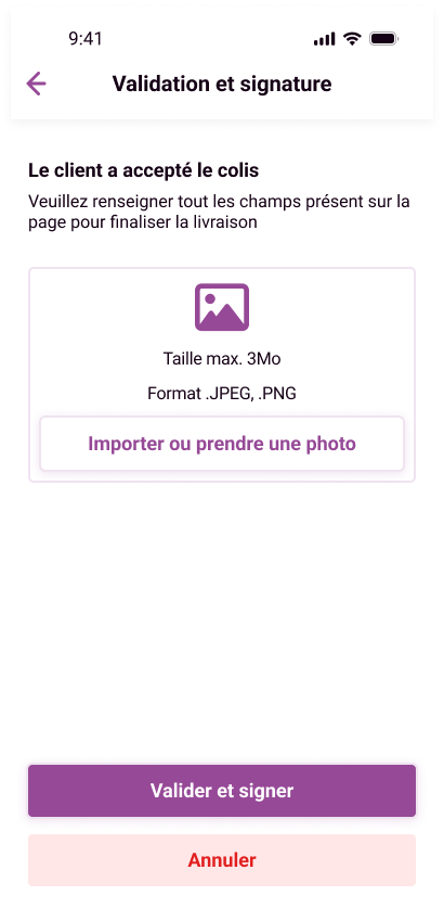 Livraison acceptée