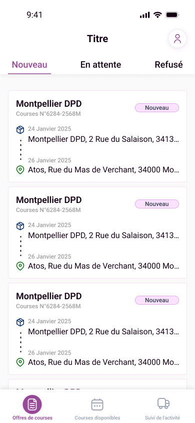 Offres de courses