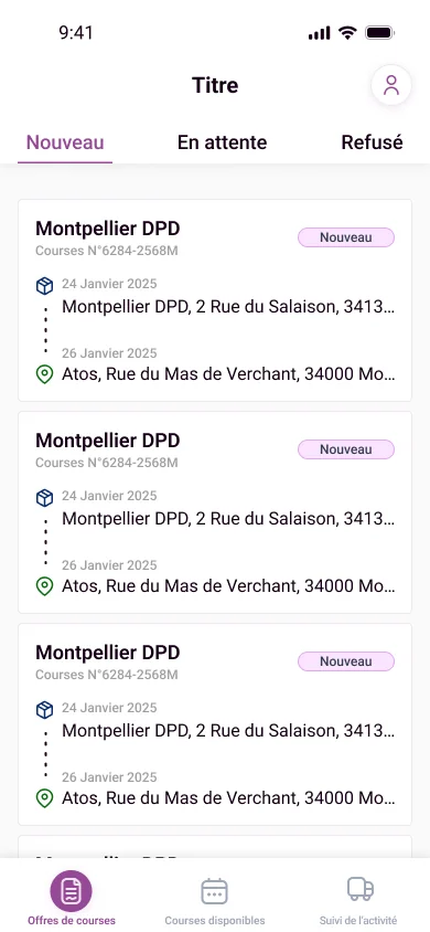 Offres de courses