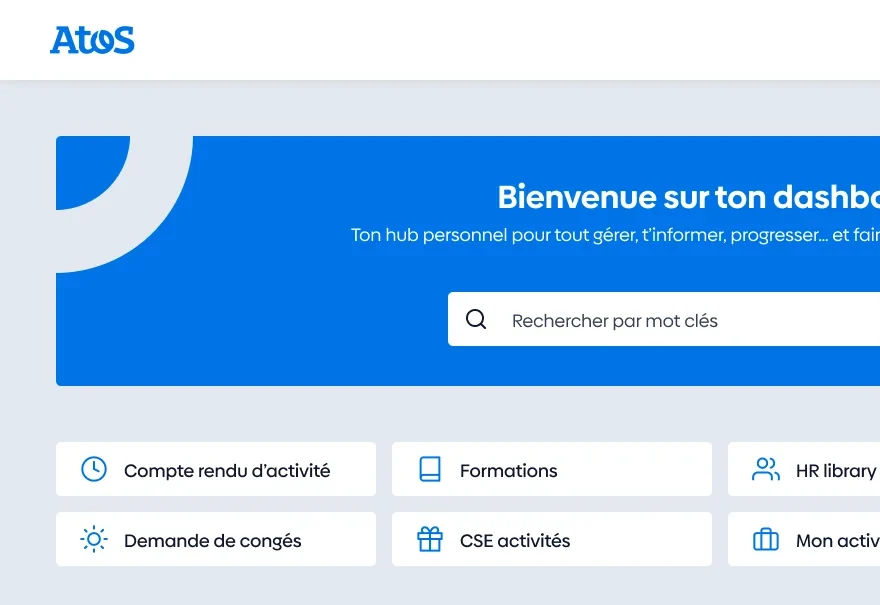 Le dashboard personnel de l'intranet AMAC