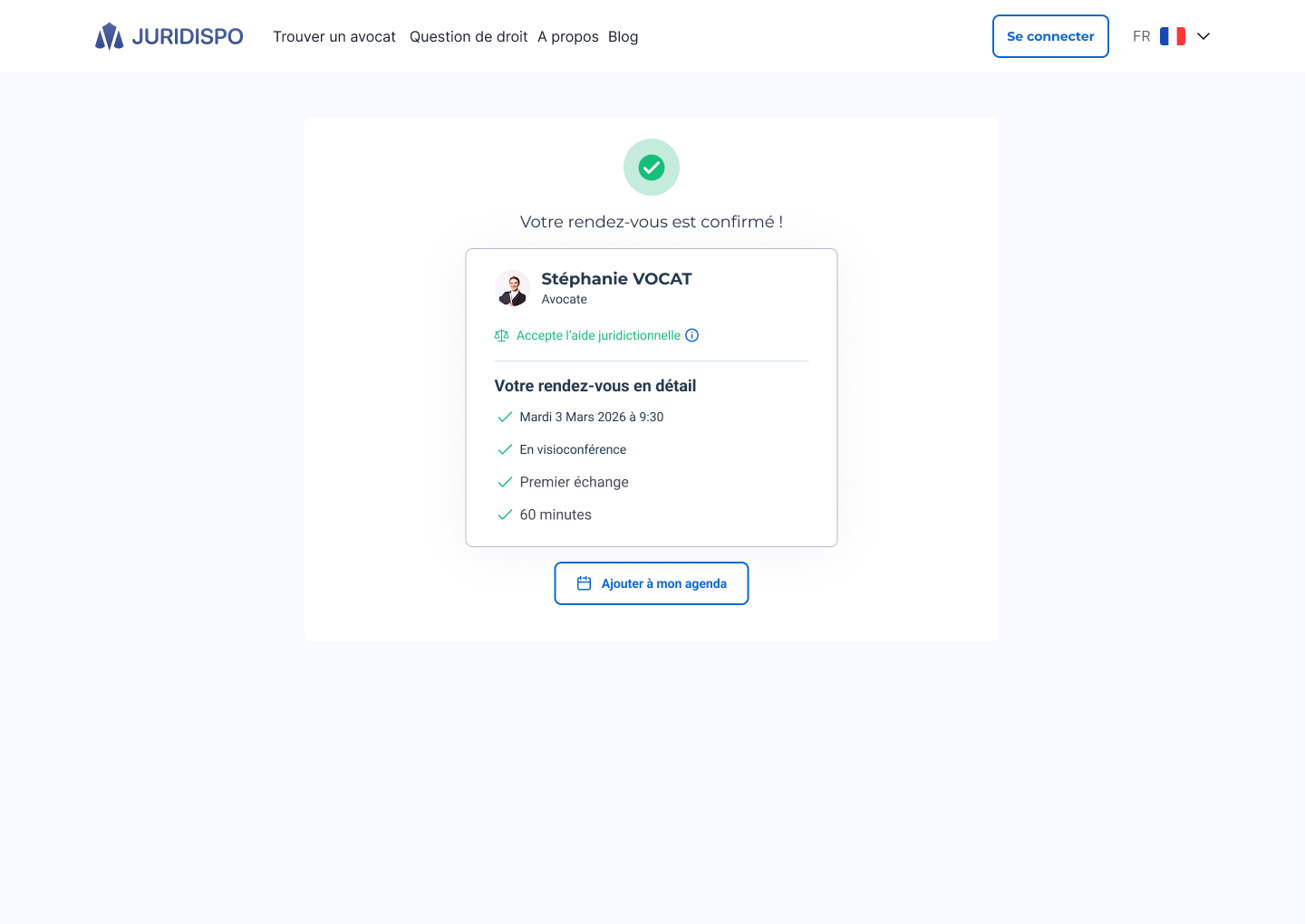 Trouver un avocat et réserver une consultation