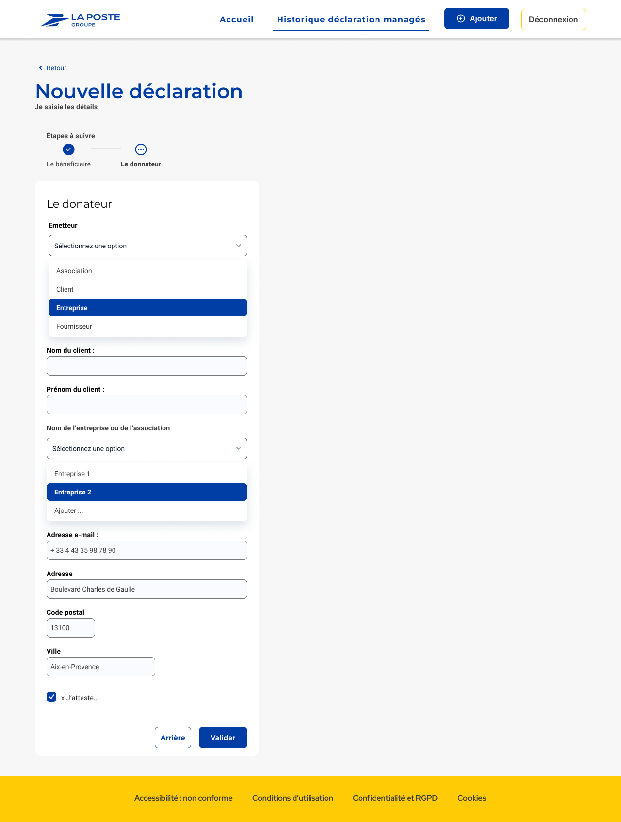 Côté collaborateur : déclarer un cadeau